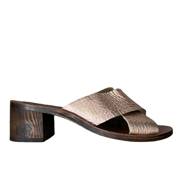 Ancient Greek Sandals Metallic Slide Sandals - Picture 8 of 15